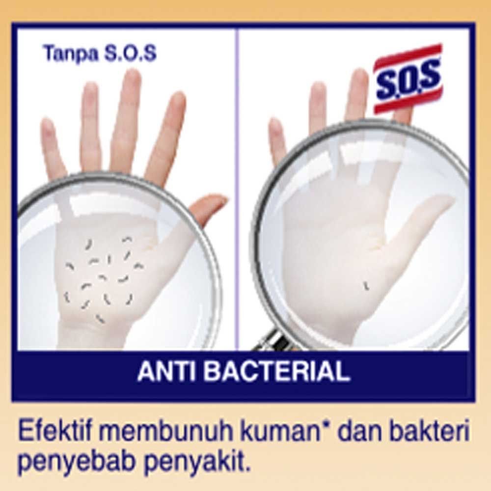 Sos Hand Soap Fragrance Anti Bacterial Orange Floral 300 Ml - 2