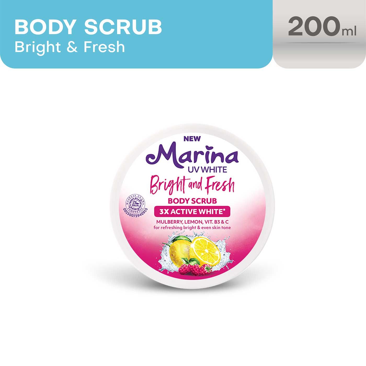 Marina Bodyscrub Uvw.200Ml-Bright&Fresh - 1
