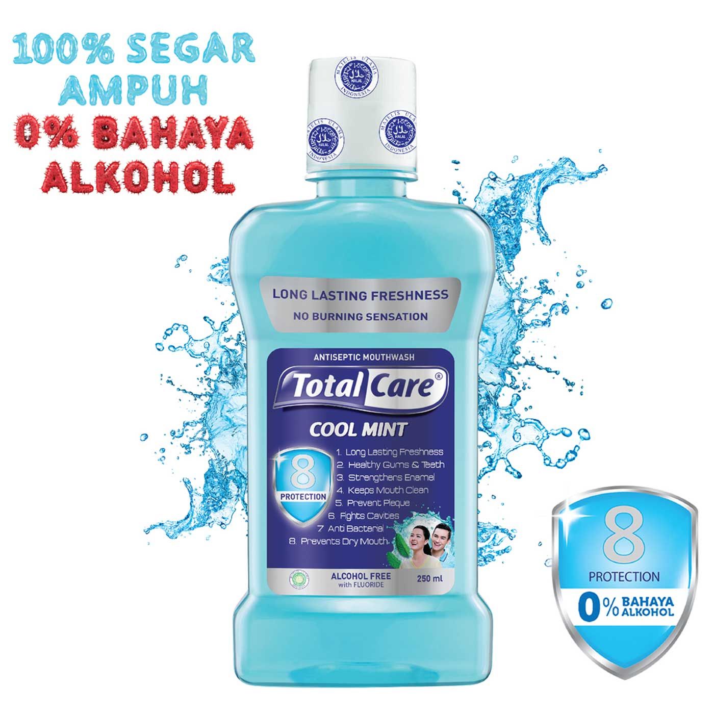 Total Care Mouthwash Cool Mint 250Ml - 1