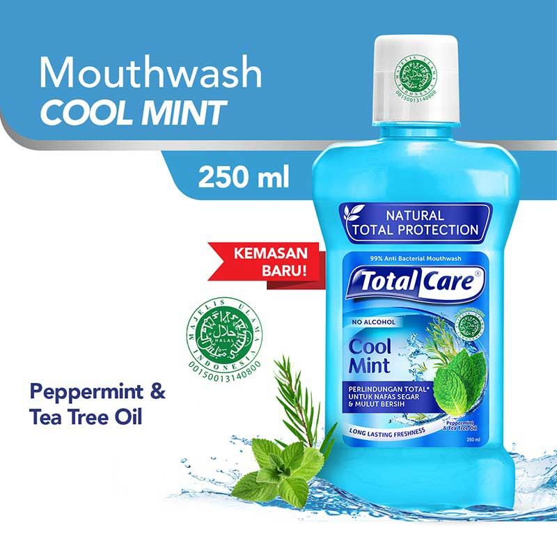 Total Care Mouthwash Cool Mint 250Ml - 2