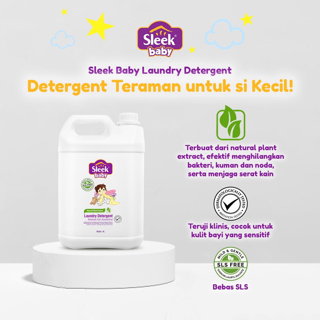 Sleek Baby Laundry Detergent Cair 4L - 2