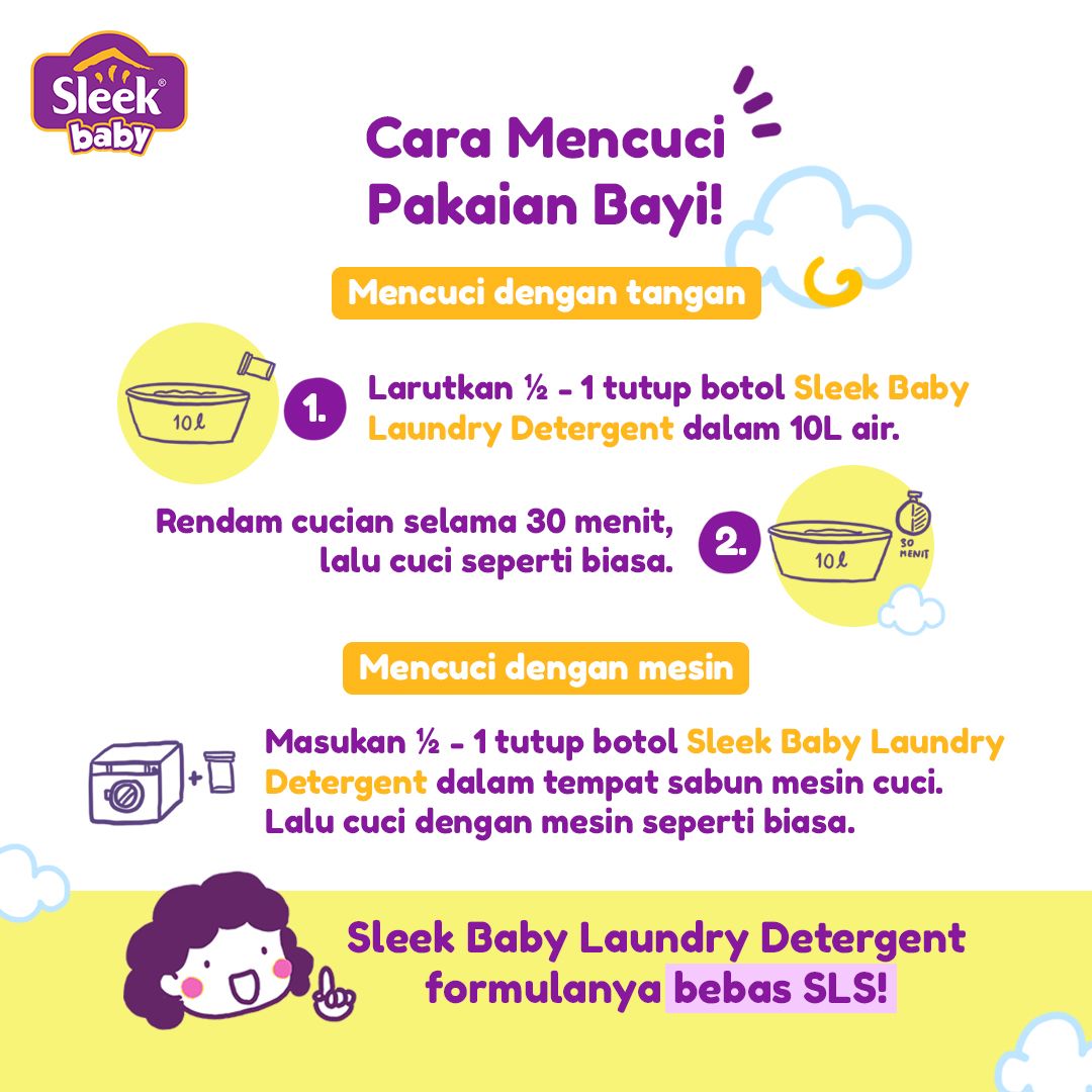 Sleek Baby Laundry Detergent Cair 4L - 3
