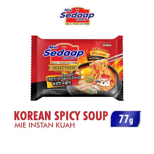 Sedaap Mie Korean Spicy Soup Bag 77gr - 1