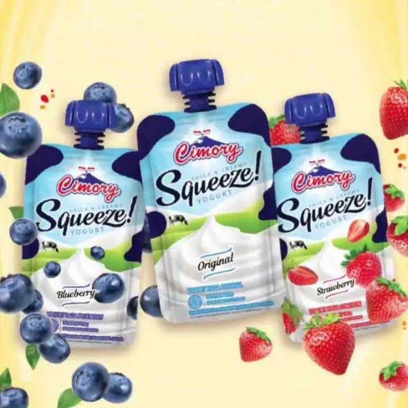 Cimory Squeeze Yogurt 120gr - Strawberry - 3