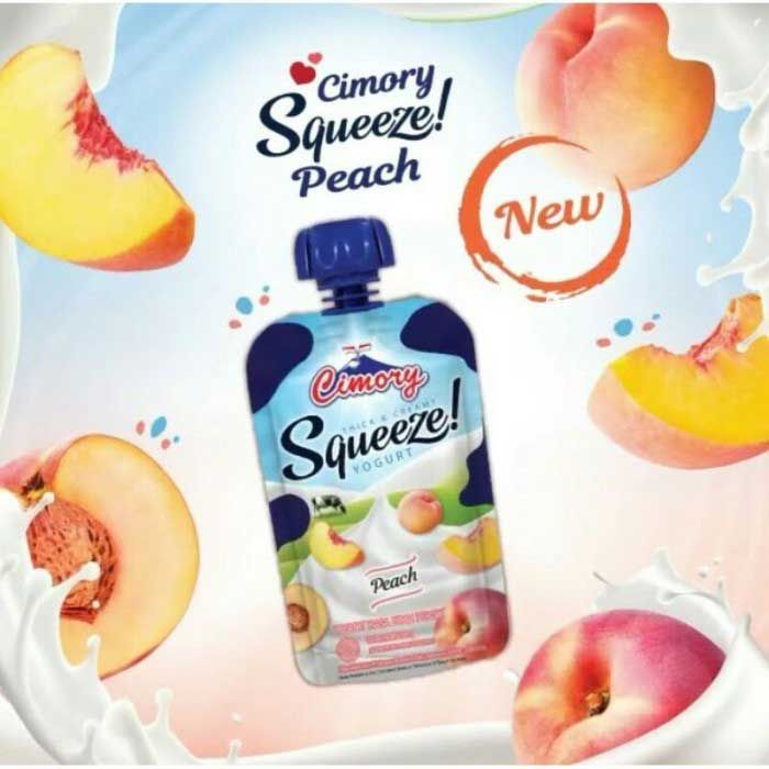 Cimory Squeeze Yogurt 120gr - Peach - 1