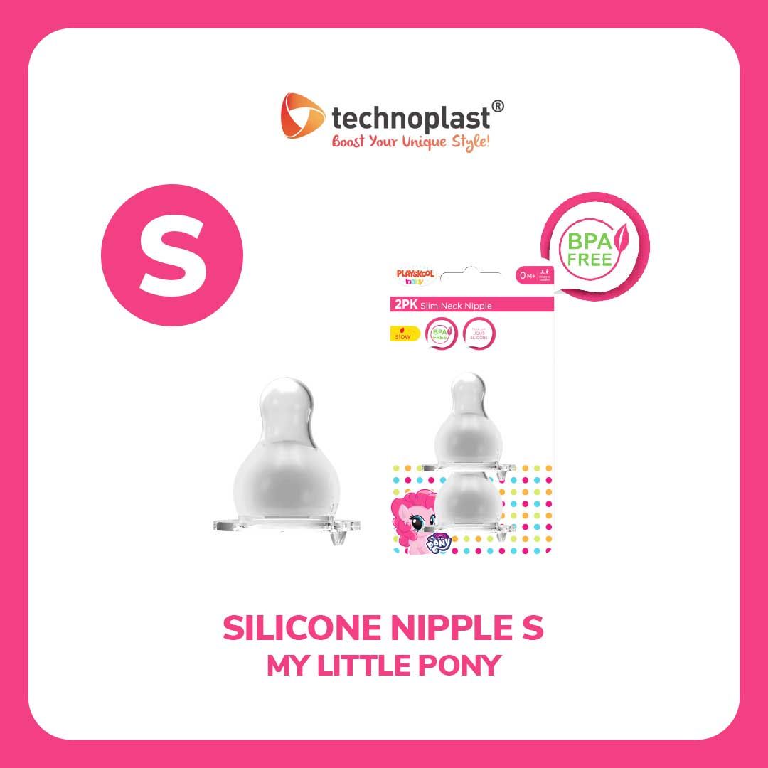 Playskool Silicone Nipple S (2 Pcs) - My Little Pony - 1