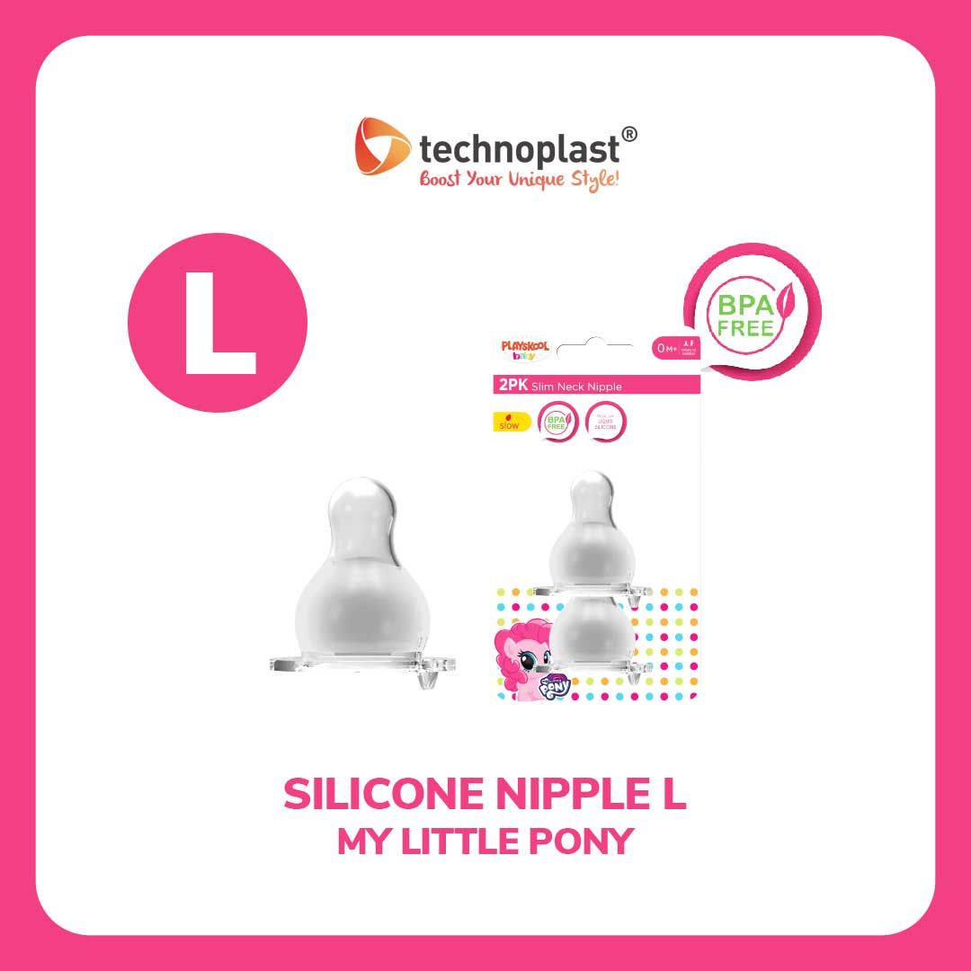 Playskool Silicone Nipple L (2 Pcs) - My Little Pony - 1