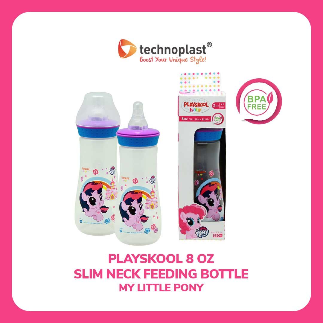 Playskool Slim Neck Feeding Bottle 250ml - My Little Pony - 1