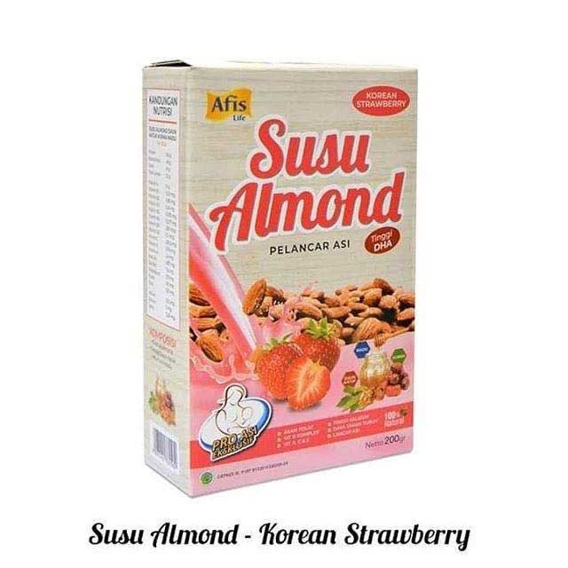 Afis Susu Almond - Korean Strawberry - 1