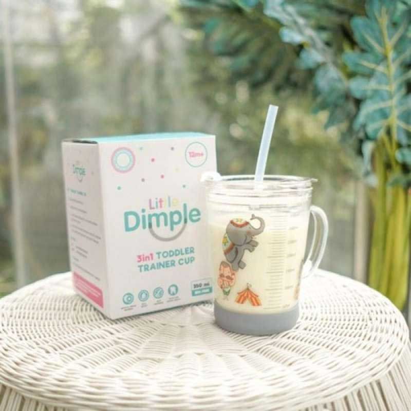 Little Dimple Toodler Trainer Cup 300ML - Grey - 1
