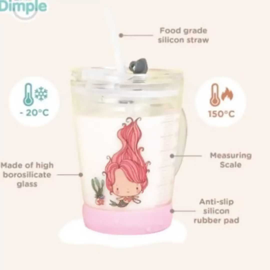 Little Dimple Toodler Trainer Cup 300ML - Pink - 1