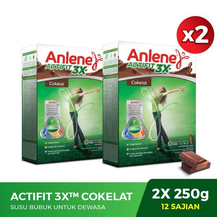 Anlene Actifit Cokelat 250gr - 2 Pcs - 1