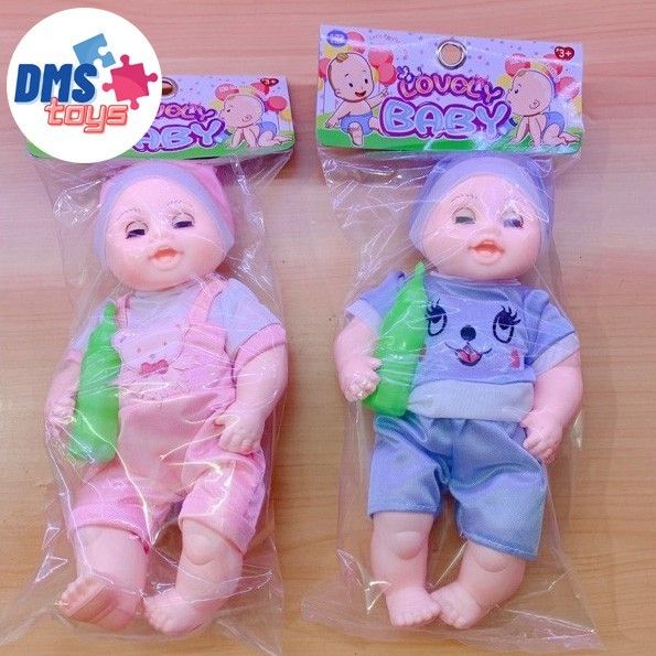 DMStoys Boneka Bayi Nangis Crying Doll Bersuara B760 Biru
 - 2