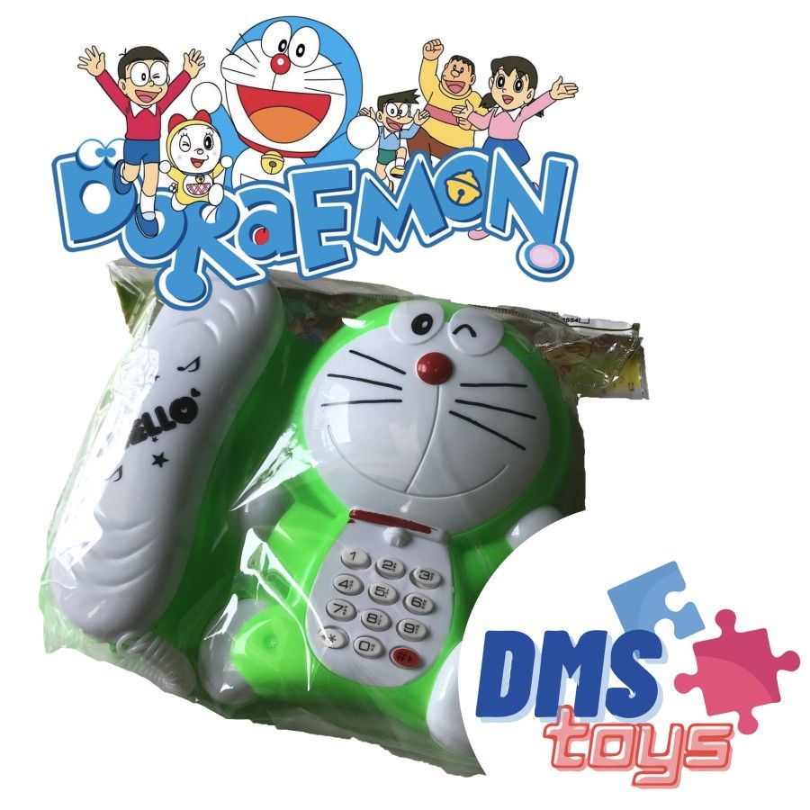 DMStoys Mainan Anak Telepon Doraemon Baterai Lucu ST2554 Hijau - 1