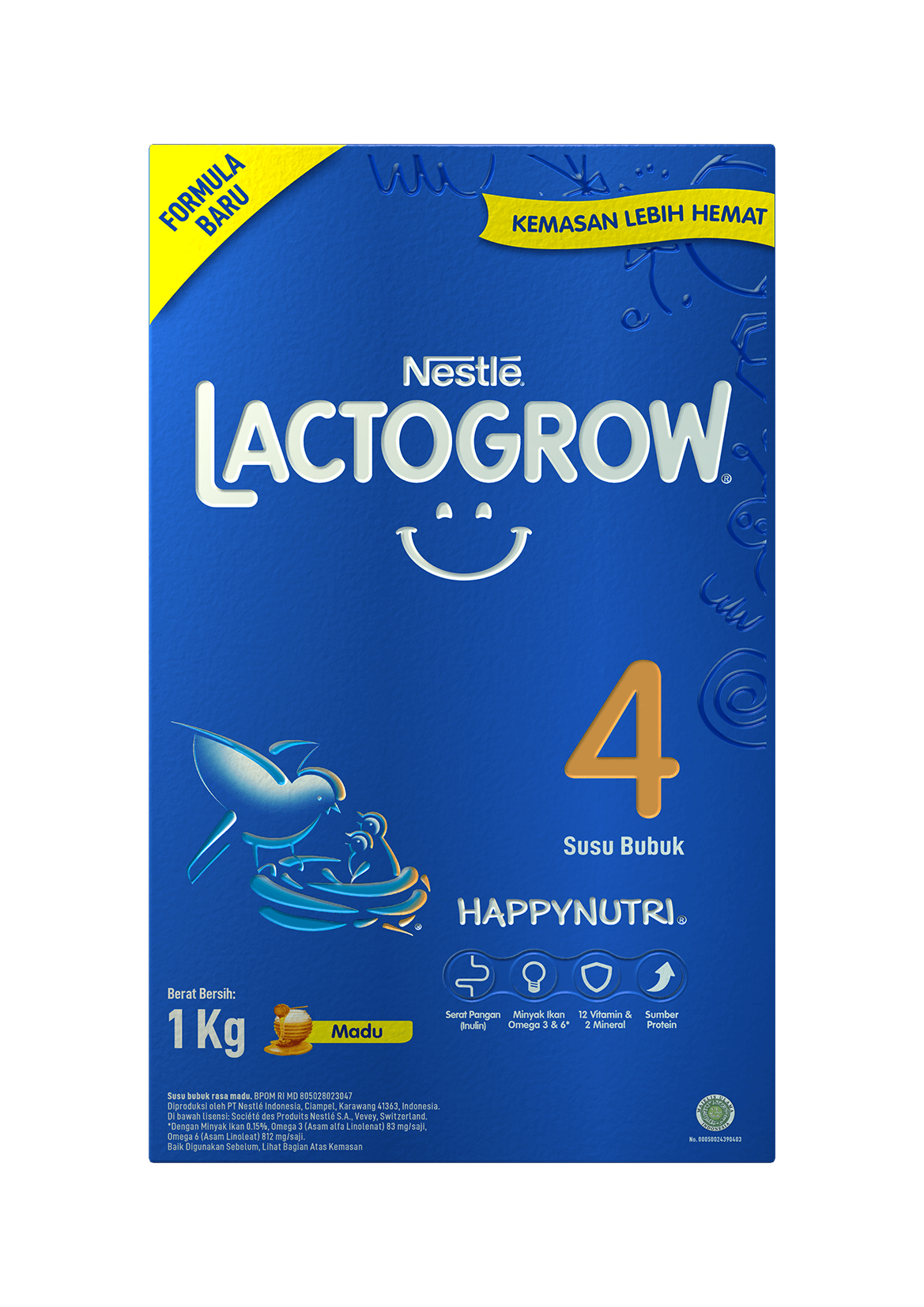 Lactogrow 4 Madu 1000 gr / 1 kg Susu Pertumbuhan 3 - 5 tahun - 1