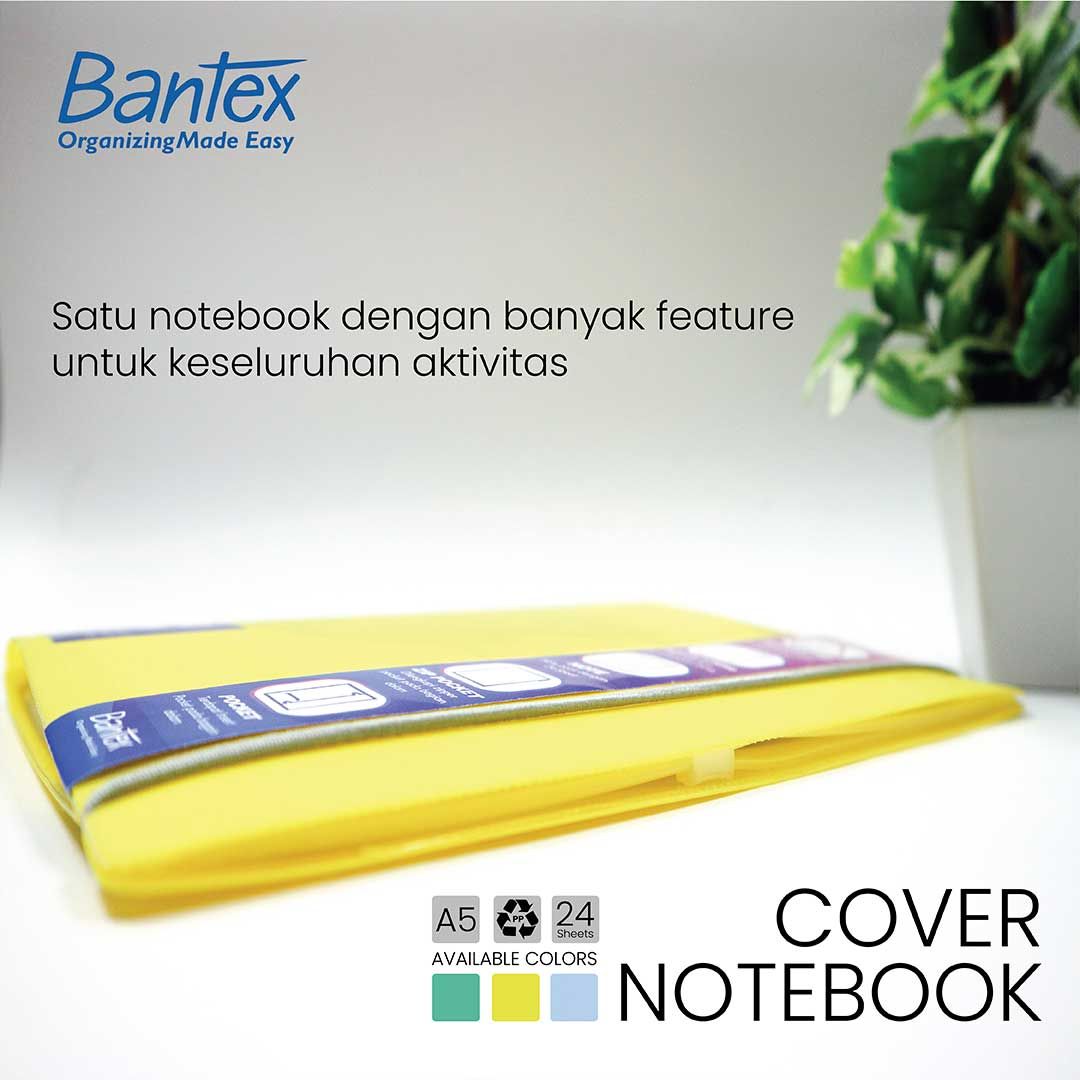 Bantex Notebook A5, 24 Sheets With String - 1