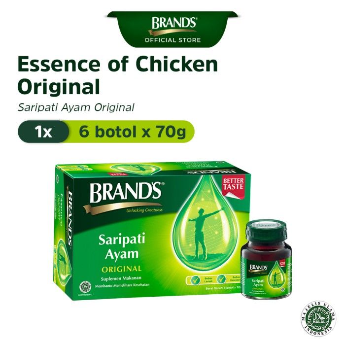 Brands Saripati Ayam Original 70 Gr (isi 6 botol) - 1