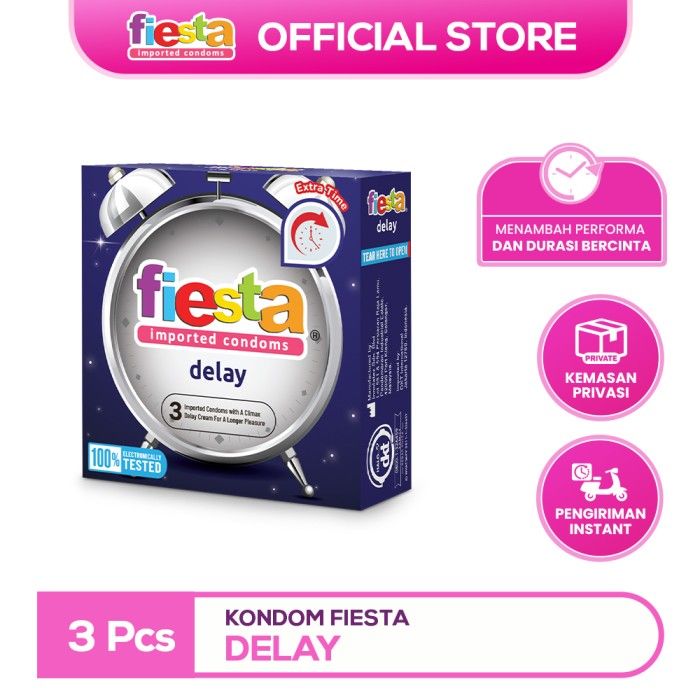 Kondom Fiesta Delay - 3 Pcs - 1