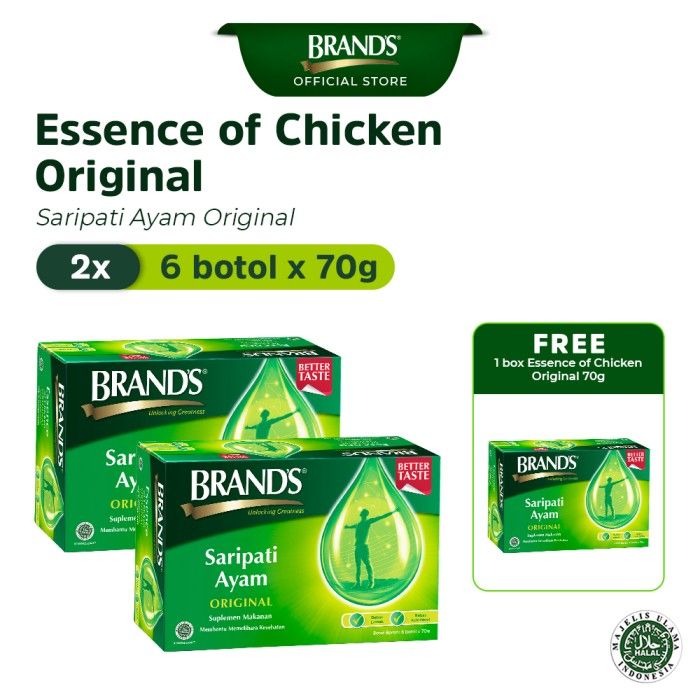 Brand's Saripati Ayam Original 70 Gr - Buy 2 Box Free 1 Box - 1