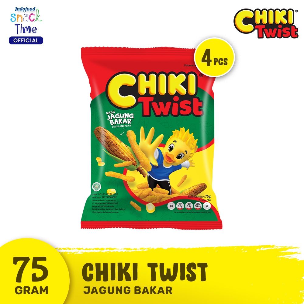 Chiki Twist Jagung Bakar 75 Gr - 4 Pcs - 1