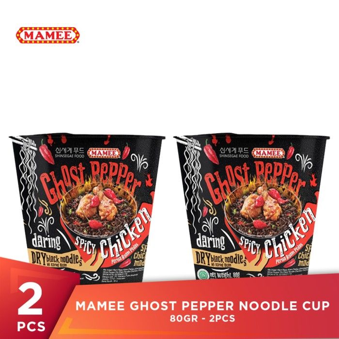 Mamee Ghost Pepper Noodle Cup Duo 80gr - 1