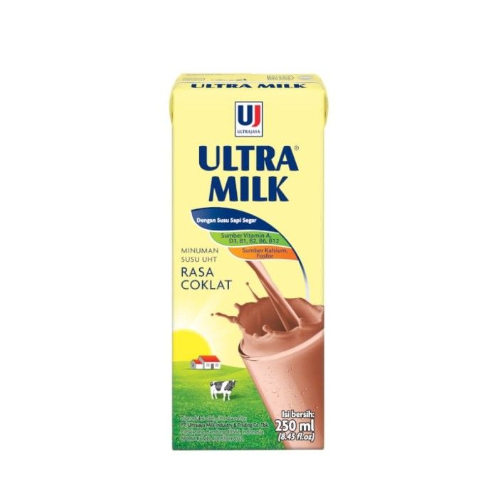 Ultra Milk Susu UHT Coklat 12x250ml - 2