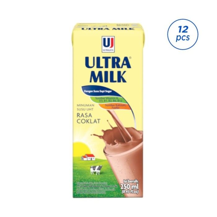 Ultra Milk Susu UHT Coklat 12x250ml - 4