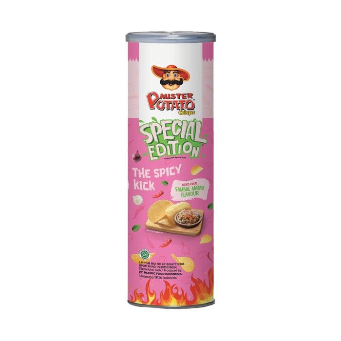 Mister Potato Crisps Sambal Matah - 4 Pcs (Special Edition) - 2