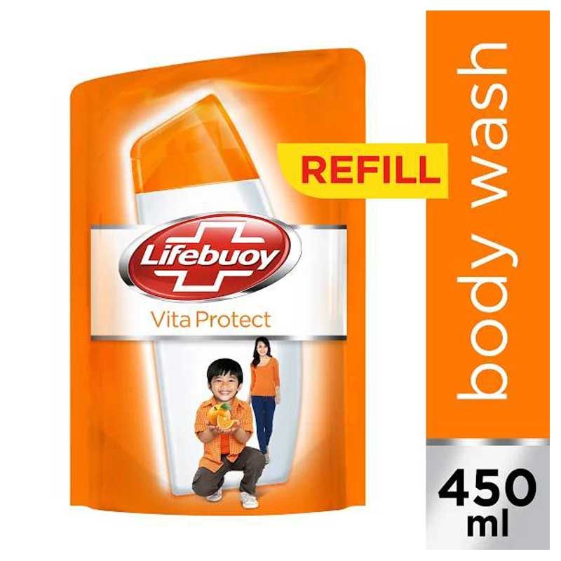 Lifebuoy Body Wash Vita Protect Reff 450mL - 1