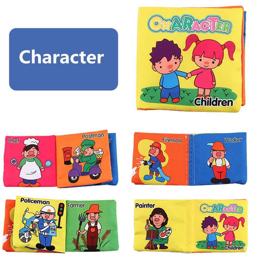 Edu Toys - Cloth Book / Buku Bantal Bayi / Buku Cerita Bayi Bahan Kain Anak/ Pillow Book - Character - 1