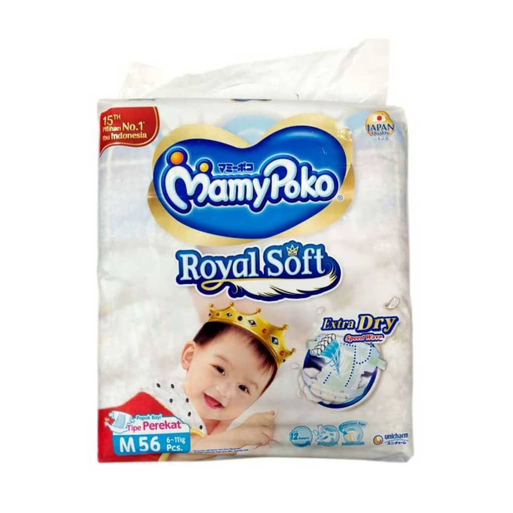 MamyPoko Royal Soft M56 [ KARTON - ISI 4 Bag] - 1