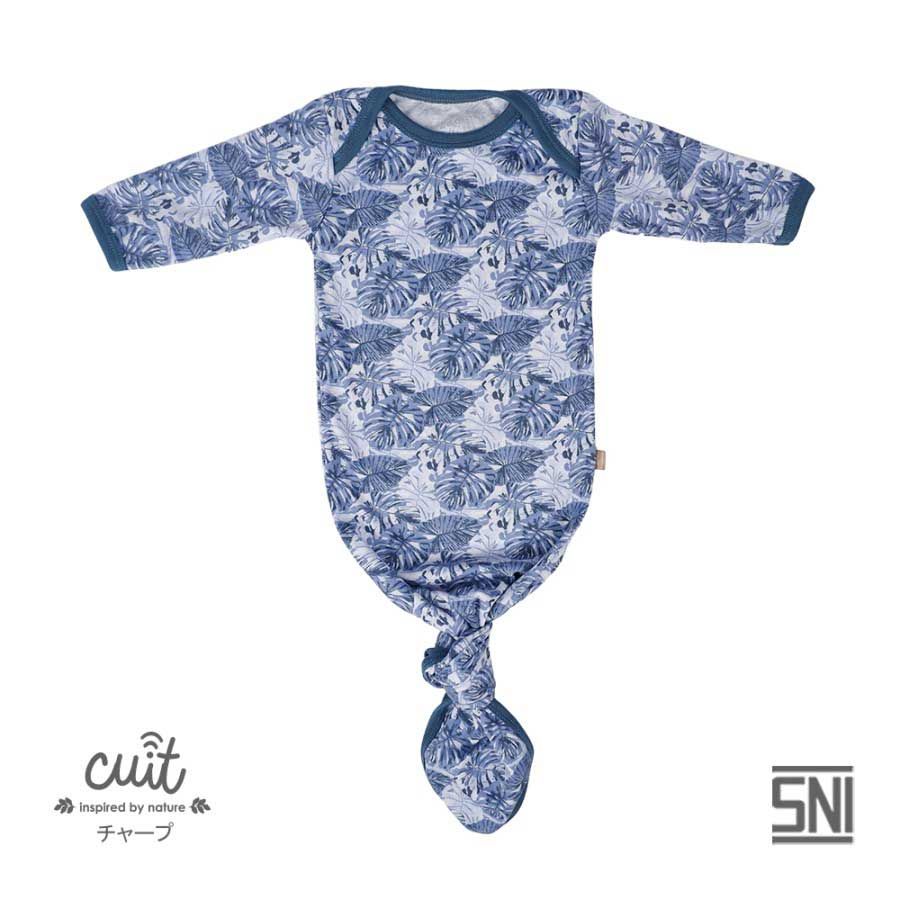 Cuit Baby Wear CUIT Kojo Series Monstera Sleeping Bag Baby Swaddle Bedong Instan - Blue Ocean - NB - 2