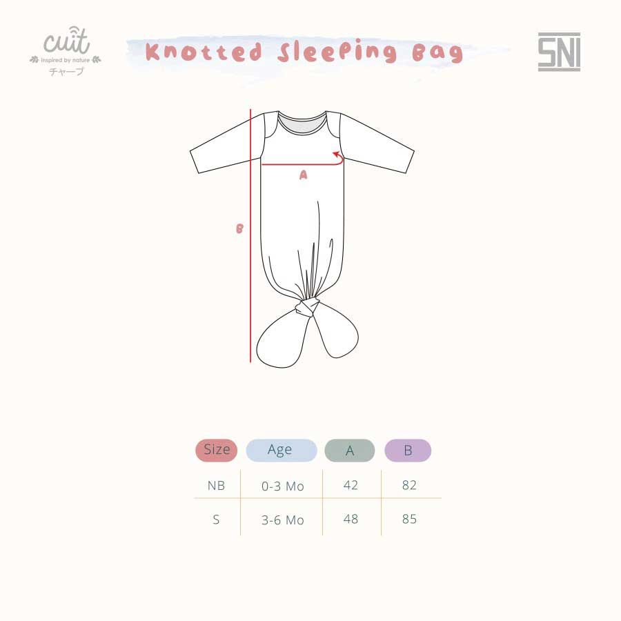 Cuit Baby Wear CUIT Kojo Series Monstera Sleeping Bag Baby Swaddle Bedong Instan - Blue Ocean - NB - 3