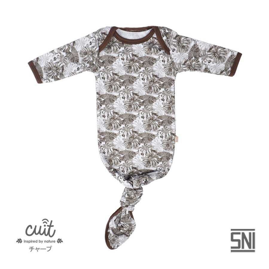 Cuit Baby Wear CUIT Kojo Series Monstera Sleeping Bag Baby Swaddle Bedong Instan - Brown Cocoa - NB - 1