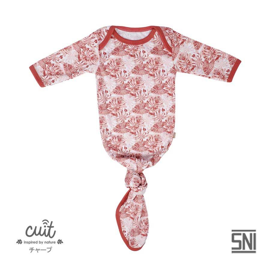 Cuit Baby Wear CUIT Kojo Series Monstera Sleeping Bag Baby Swaddle Bedong Instan - Red Coral - NB - 1