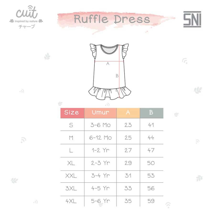 Cuit Baby Wear CUIT Monie Bodysuit Ruffle Kojo Series - Brown Cocoa - NB - 2