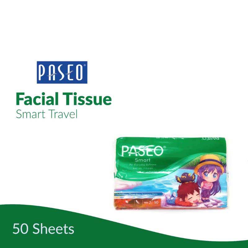 Paseo Smart Travel Pack Tissue [2 Ply/50 Sheet] - 1