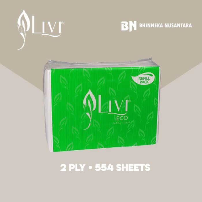 Livi Eco Facial Tissue Refill 554 Gram - 1