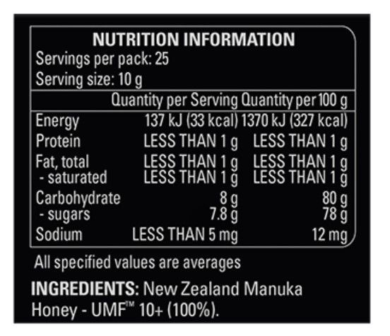 Comvita Manuka Honey Madu Murni Alami UMF 10+ 250 g - 2