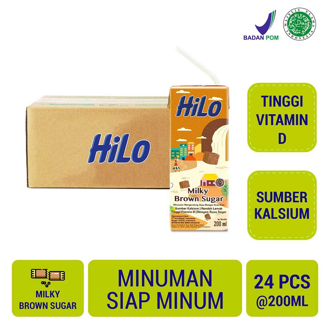 Hilo RTD Milky Brown Sugar 200 ml - 24 pcs | 2101941250P24 - 1