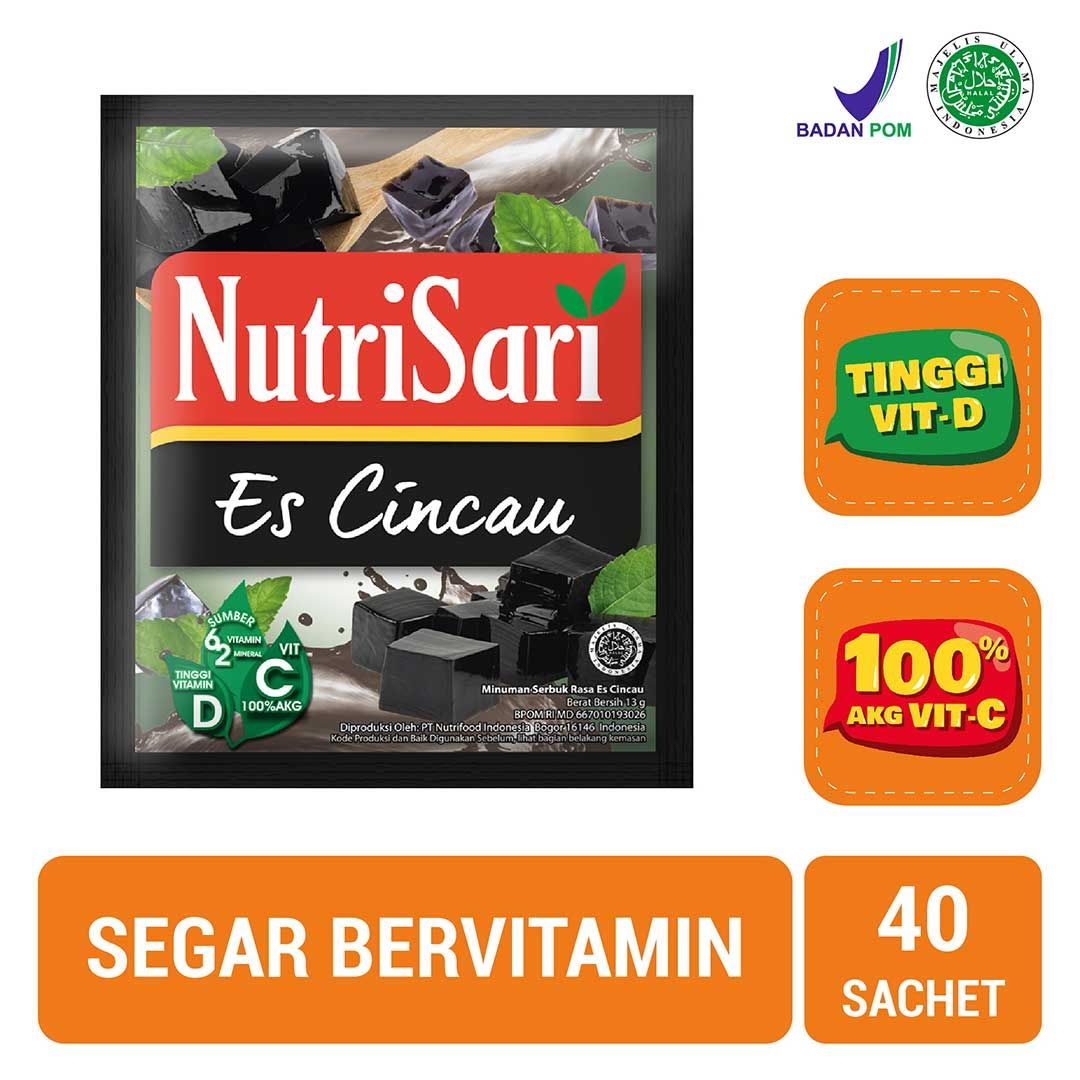 NutriSari Es Cincau 40 Sachet - Minuman Buat Vitamin C & Vitamin D | 1101989453 - 1