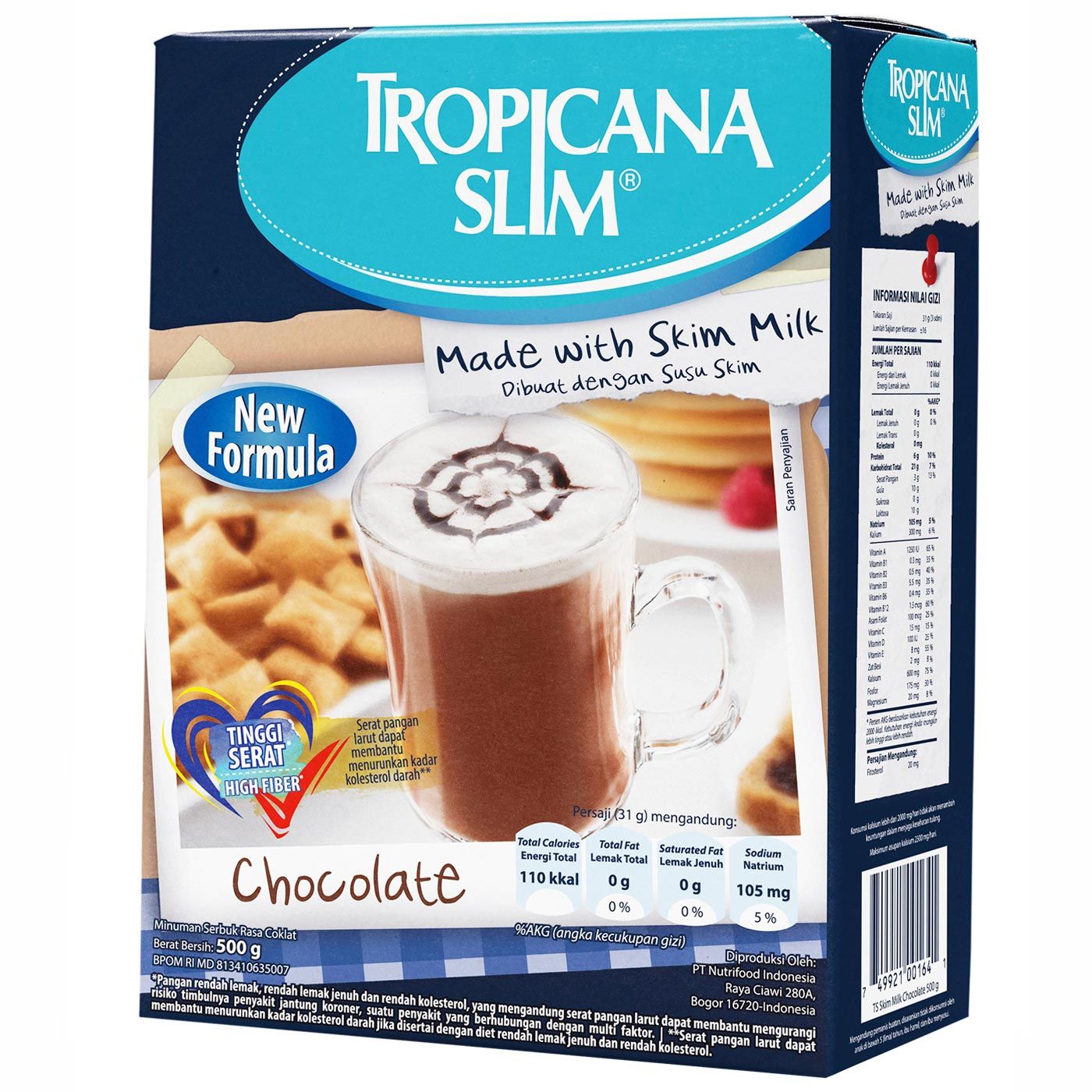 Tropicana Slim Milk Skim Chocolate 500gr | 2101151180 - 1
