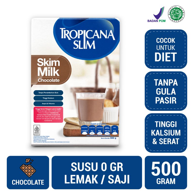 Tropicana Slim Milk Skim Chocolate 500gr | 2101151180 - 2