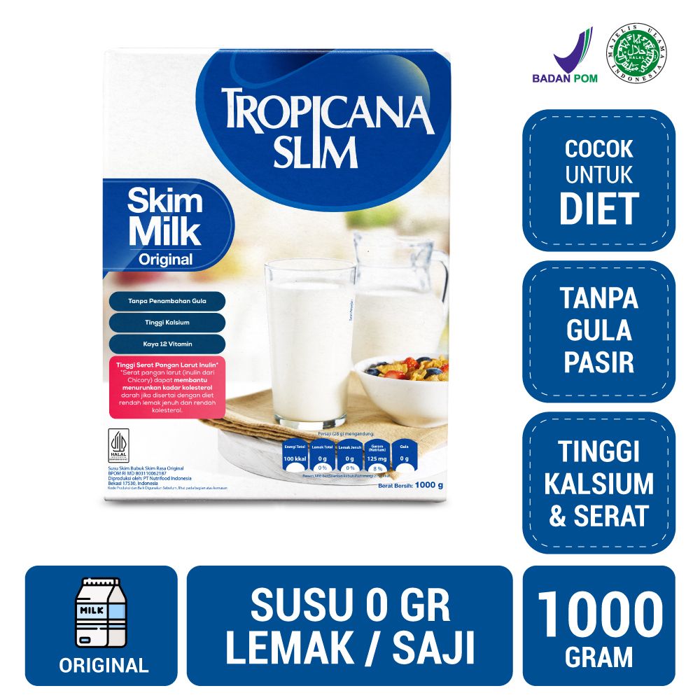 Tropicana Slim Milk Skim Original 1kg | 2101000195 - 1