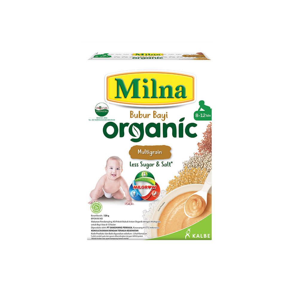 Milna Bubur Organik 8+ Multigrain 120gr - 1