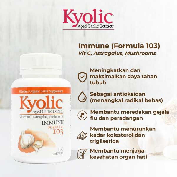 Kyolic Formula 103 - 41 Garlic & Vitamin C (Immune) (100) - 2