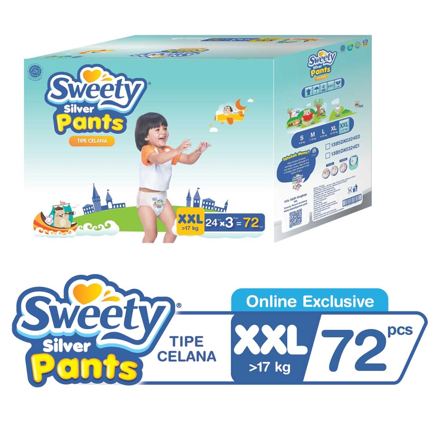 Sweety Silver Pants Girl XXL 3x24's - 2