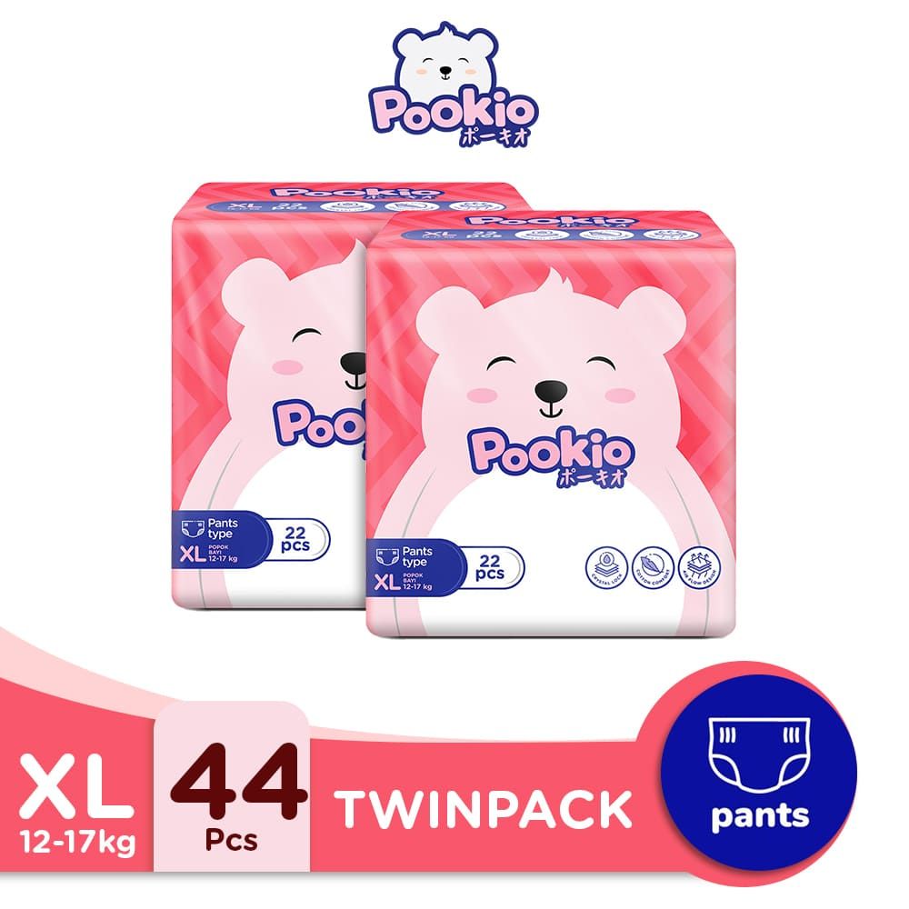 POOKIO Pants Popok Anak Diaper Celana XL22 TwinPack - 1