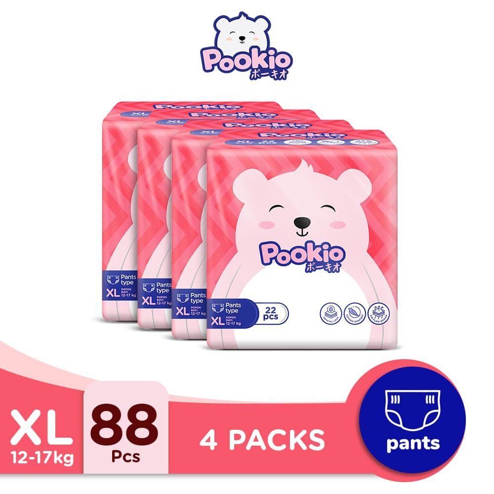 POOKIO Pants Popok Anak Diaper Celana XL22 Carton - 1
