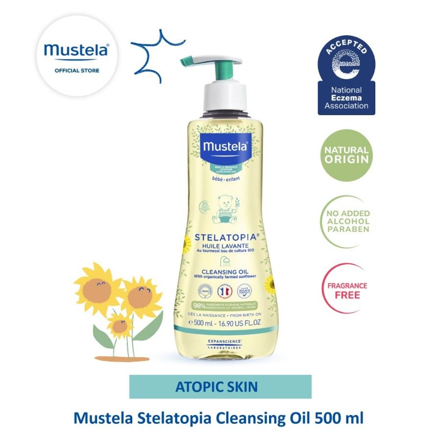Mustela Stelatopia Cleansing Oil 500ml - 2
